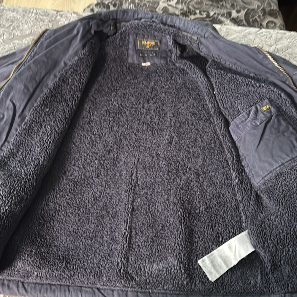 Billabong Barlow navy blue Sherpa Lined Military style jacket Sz: Medium - Picture 13 of 13